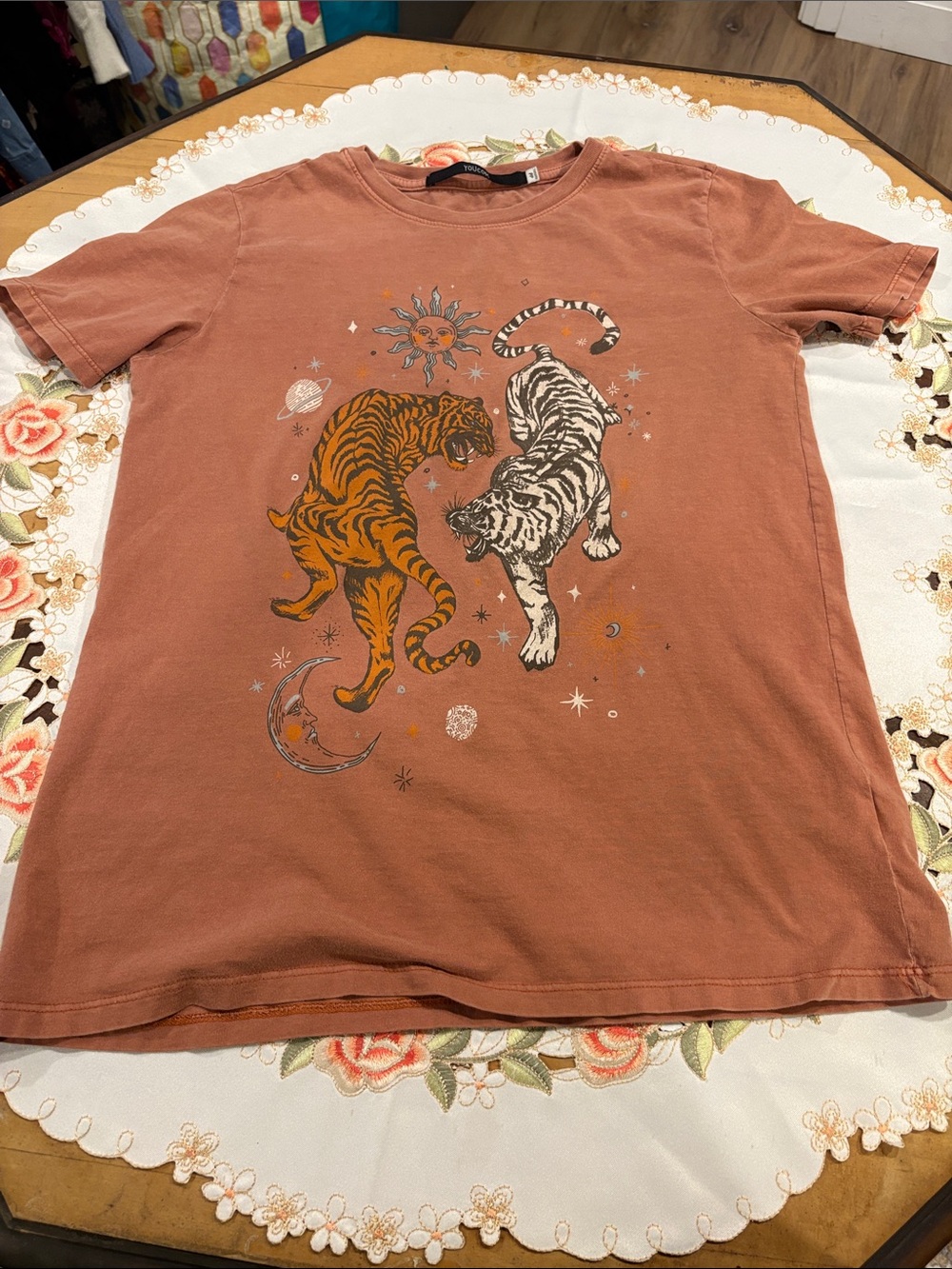 Rust Tiger Graphic Tee - Unbranded